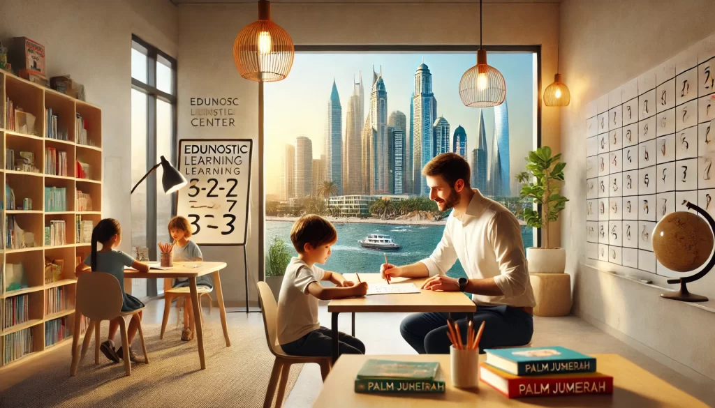 Edunostic Learning Center teachers on Palm Jumeirah tutoring students